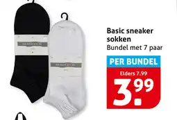Hoogvliet Basic sneaker sokken aanbieding