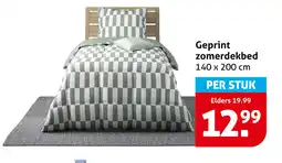 Hoogvliet Geprint zomerdekbed aanbieding