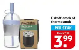 Hoogvliet IJskoffiemok of thermosmok aanbieding