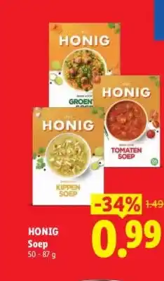 Lidl HONIG Soep aanbieding