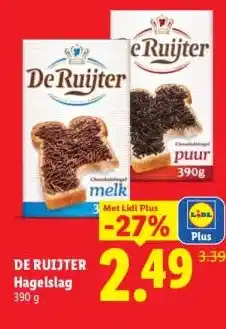 Lidl DE RUIJTER Hagelslag aanbieding