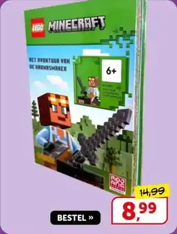 Boekenvoordeel Lego Minecraft aanbieding