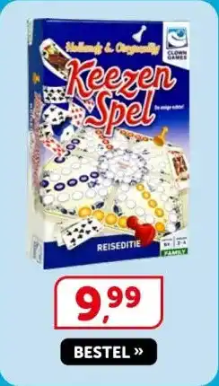 Boekenvoordeel Keezen Spel aanbieding