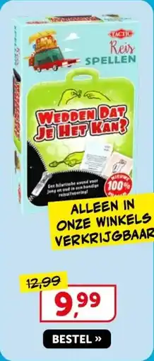 Boekenvoordeel Wedden dat je het kan? aanbieding