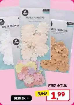 Boekenvoordeel Paper flowers aanbieding