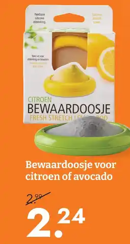 Blokker Bewaardoosje voor citroen of avocado aanbieding
