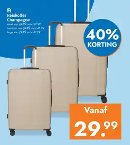 Blokker Reiskoffer Champagne aanbieding