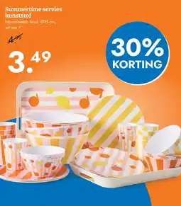 Blokker Summertime servies kunststof aanbieding