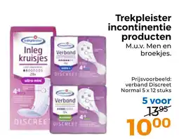 Trekpleister Trekpleister incontinentie producten aanbieding
