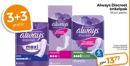 Trekpleister Always Discreet enkelpak aanbieding