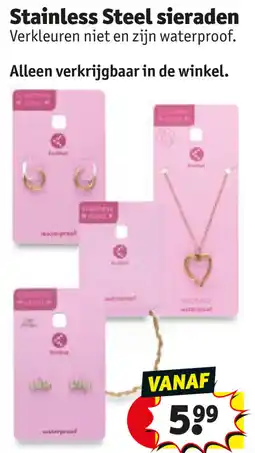 Kruidvat Stainless Steel sieraden aanbieding