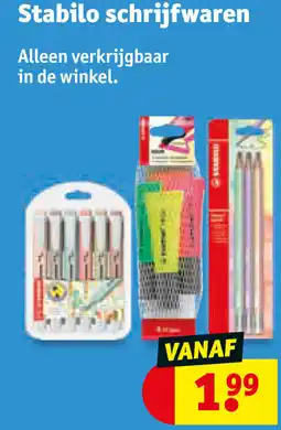 Kruidvat Stabilo schrijfwaren aanbieding