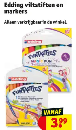 Kruidvat Edding viltstiften en markers aanbieding