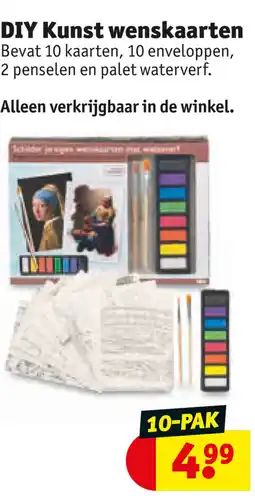Kruidvat Diy kunst wenskaarten aanbieding
