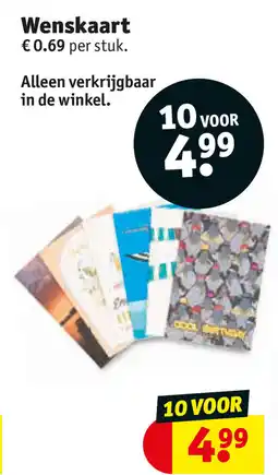 Kruidvat Wenskaart aanbieding