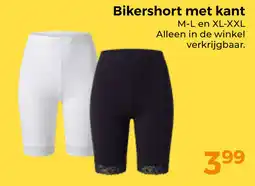 Trekpleister Bikershort met kant aanbieding