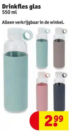 Kruidvat Drinkfles glas aanbieding