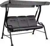 Bol.com Outsunny hollywoodschommel - verstelbaar - 200x120x170 cm - grijs aanbieding
