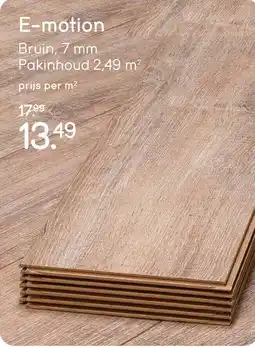 Leen Bakker E-motion laminaat aanbieding