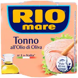 Dekamarkt Rio Mare Tonijn in olijfolie pole & line aanbieding