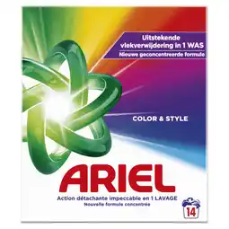 Dekamarkt Ariel Wasmiddel poeder color 14 wasbeurten aanbieding