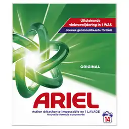 Dekamarkt Ariel Wasmiddel poeder original 14 wasbeurten aanbieding