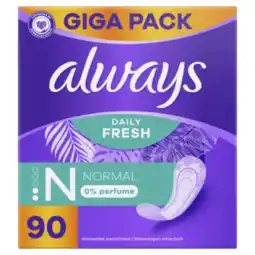Dekamarkt Always Inlegkruisjes fresh normal aanbieding
