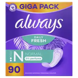 Dekamarkt Always Inlegkruisjes fresh normal aanbieding