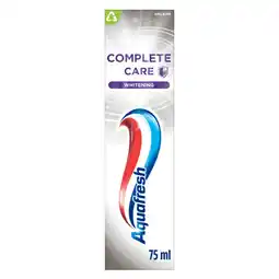 Dekamarkt Aquafresh Tandpasta complete care crystal white aanbieding
