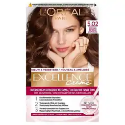 Trekpleister L'Oréal Paris Excellence Crème 5.02 Boeiende Brunette Haarkleuring aanbieding