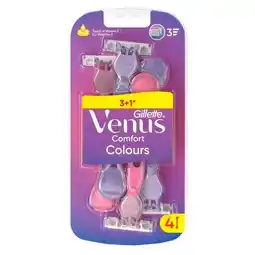 Trekpleister Gillette Venus Comfort Colours Wegwerpscheermesjes aanbieding