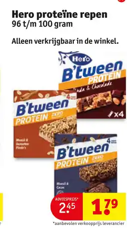 Kruidvat Hero proteïne repen aanbieding