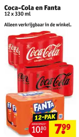 Kruidvat Coca-Cola en Fanta aanbieding
