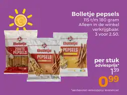 Trekpleister Bolletje pepsels aanbieding