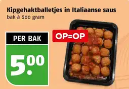 Poiesz Kipgehaktballetjes in Italiaanse saus aanbieding