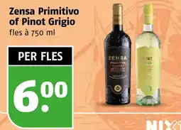 Poiesz Zensa Primitivo of Pinot Grigio aanbieding