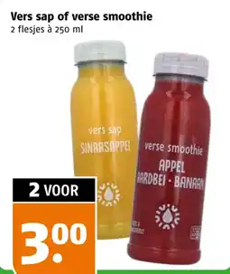 Poiesz Vers sap of verse smoothie aanbieding
