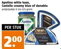 Poiesz Apetina witte kaas, Castello creamy blue of danablu aanbieding