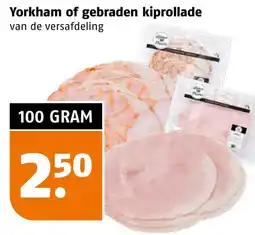 Poiesz Yorkham of gebraden kiprollade aanbieding