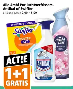 Poiesz Alle Ambi Pur luchtverfrissers, Antikal of Swiffer aanbieding