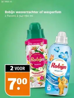 Poiesz Robijn wasverzachter of wasparfum aanbieding