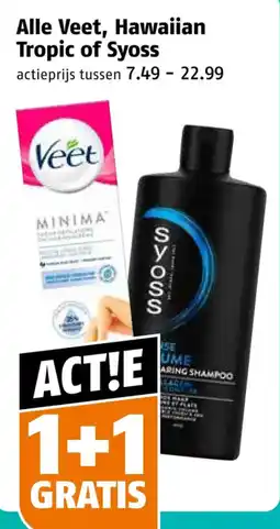 Poiesz Alle Veet, Hawaiian Tropic of Syoss aanbieding
