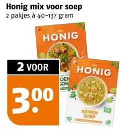 Poiesz Honig mix voor soep aanbieding
