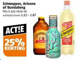 Poiesz Schweppes, Arizona of Bundaberg aanbieding