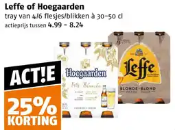 Poiesz Leffe of Hoegaarden aanbieding