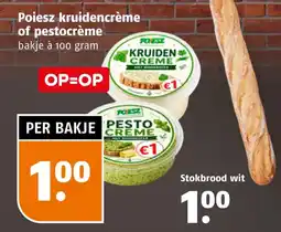 Poiesz Poiesz kruidencrème of pestocrème aanbieding