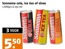 Poiesz Sonnema cola, ice tea of sinas aanbieding