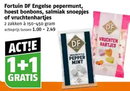 Poiesz Fortuin DF Engelse pepermunt, hoest bonbons, salmiak snoepjes of vruchtenhartjes aanbieding
