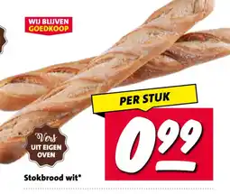 Nettorama Stokbrood wit* aanbieding