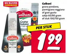 Nettorama Galbani grana pandano, parmigiano reggiano of gran gusto aanbieding